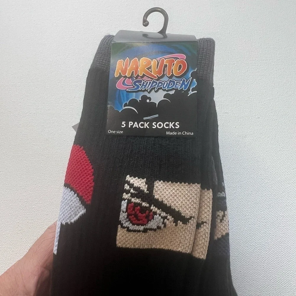 NWT Winter Naruto Shippuden Socks 5-Pack (B2)
